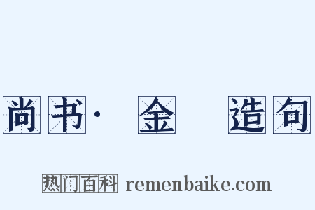 尚书·金縢造句是什么意思的图片